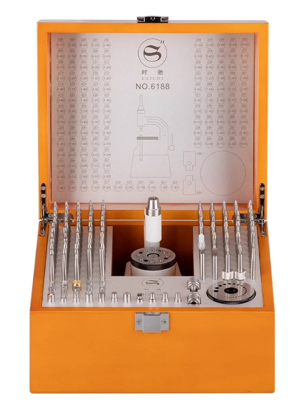 Set Alat Perbaikan Arloji TLF 130 pcs, Presisi, Baja Anti Karat, untuk Pembongkaran dan Perakitan Roda Keseimbangan Mesin