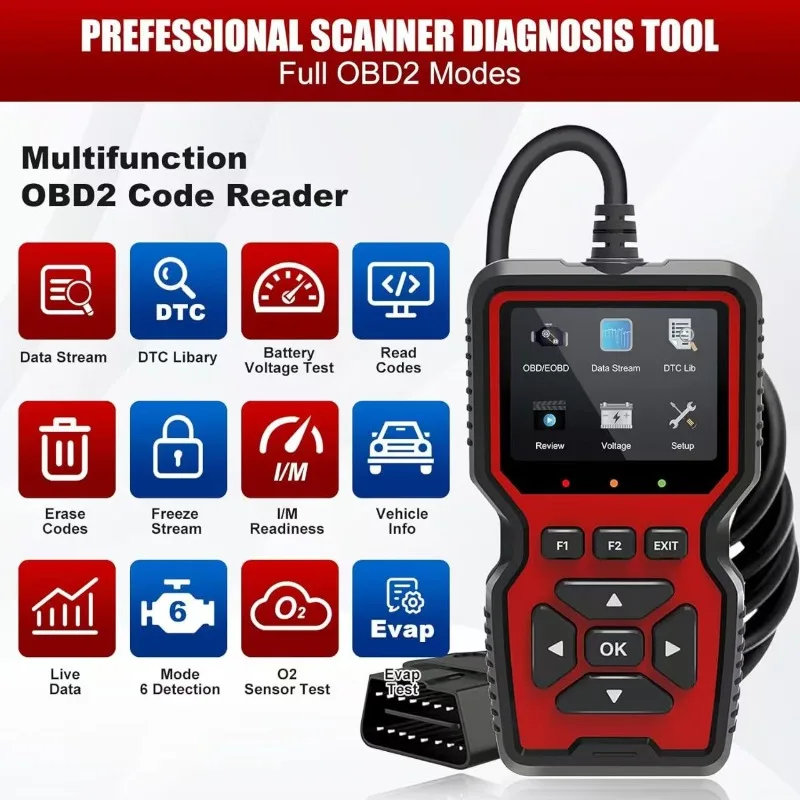 أداة تشخيص المسح الضوئي BOD2 المتقدمة أداة تشخيص خطأ السيارات المحمولة المهنية V519 V520 V521 V529 الأصلي #3