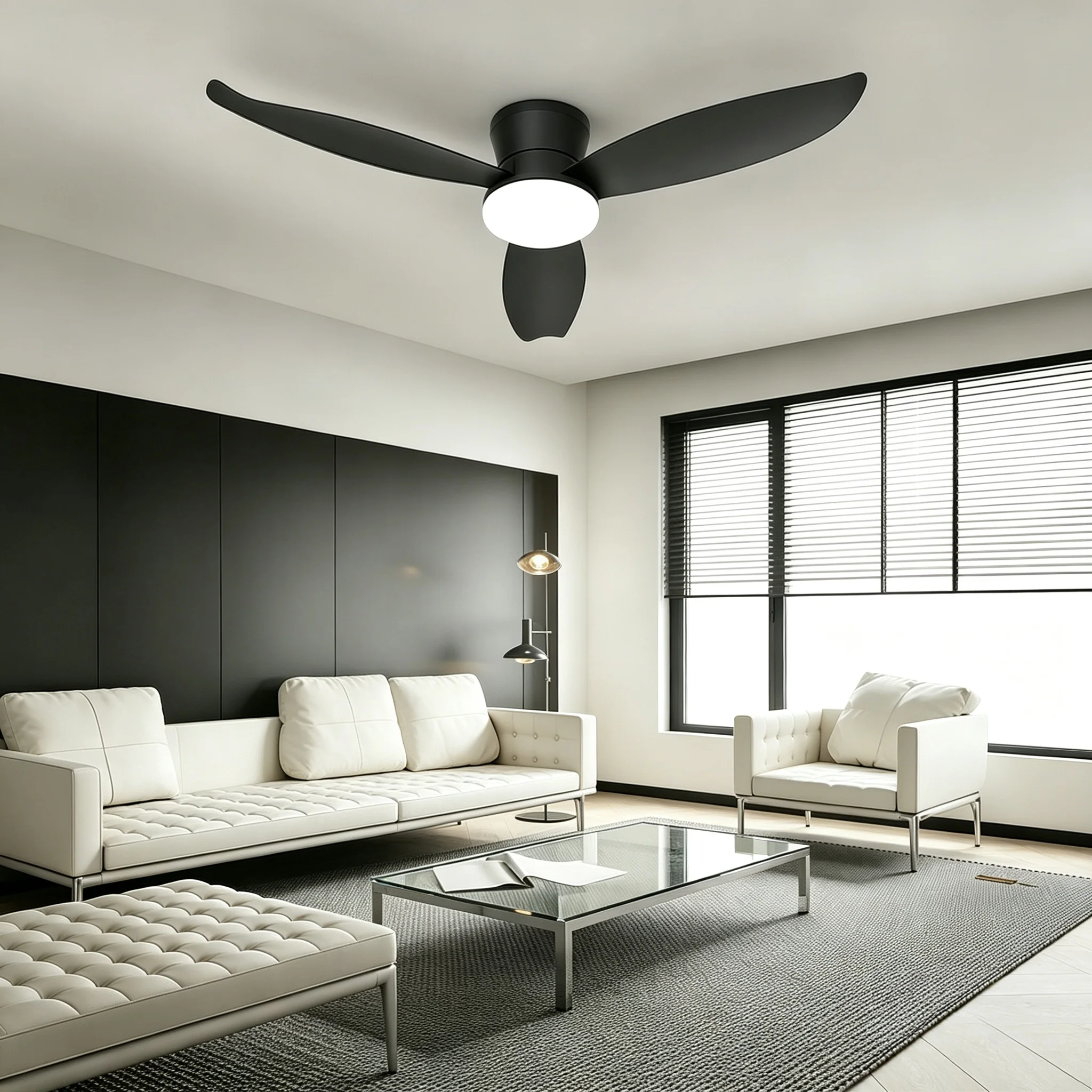 Cool Ceiling Fan Light Modern with Remote Control Energy Saving Household Electric Fan Summer Circulation Ventilation Fan