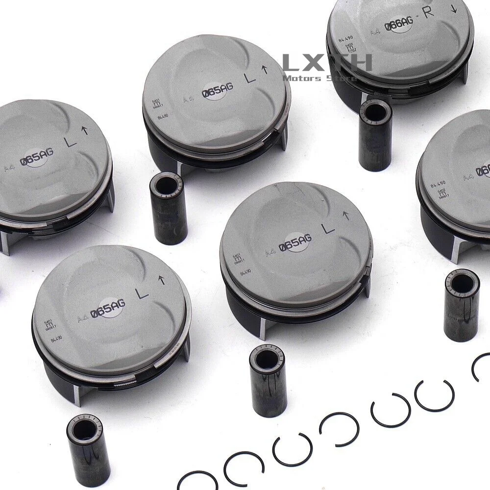 8pcs Forged Pistons & Rings Set STD Mahle A079107065AG A079107066AG A077198151C For Audi RS4 B7 R8 4.2 FSI BNS BYH