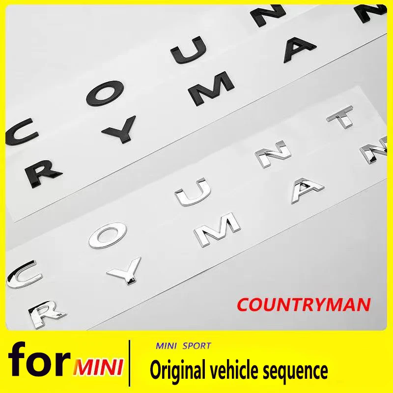 

1PCS 3D Metal ALL4 Logo Emblem Sticker For MINI R60 R61 F60 F54 F55 F56 Cooper S Countryman CLUBMAN Car Trunk Fender Decal