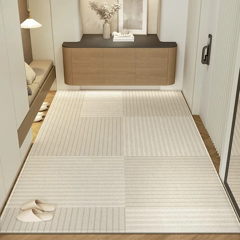 Entrance Doormat Comfortable Loop Pile Carpet Stain-resistant  Wear-resistant Floor Mat Modern Minimalist Style Home Decor Rug