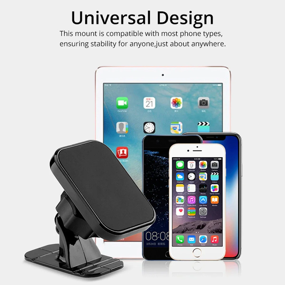Magnetic Car Phone Holder Stand 360 Degree Mobile Cell Air Vent Magnet Mount GPS Support For iPhone 15 14  Xiaomi Samsung Huawei