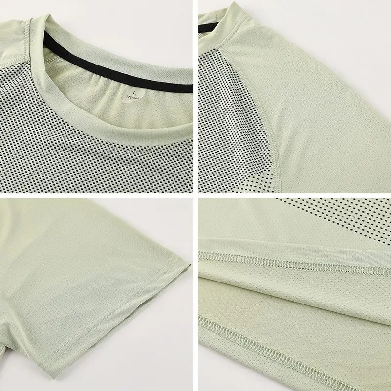 PRAYGER قمصان جديدة سريعة الجفاف تناسب الجسم للتنحيف الرجال قمصان ضغط في الهواء الطلق ملابس قابلة للتنفس #3