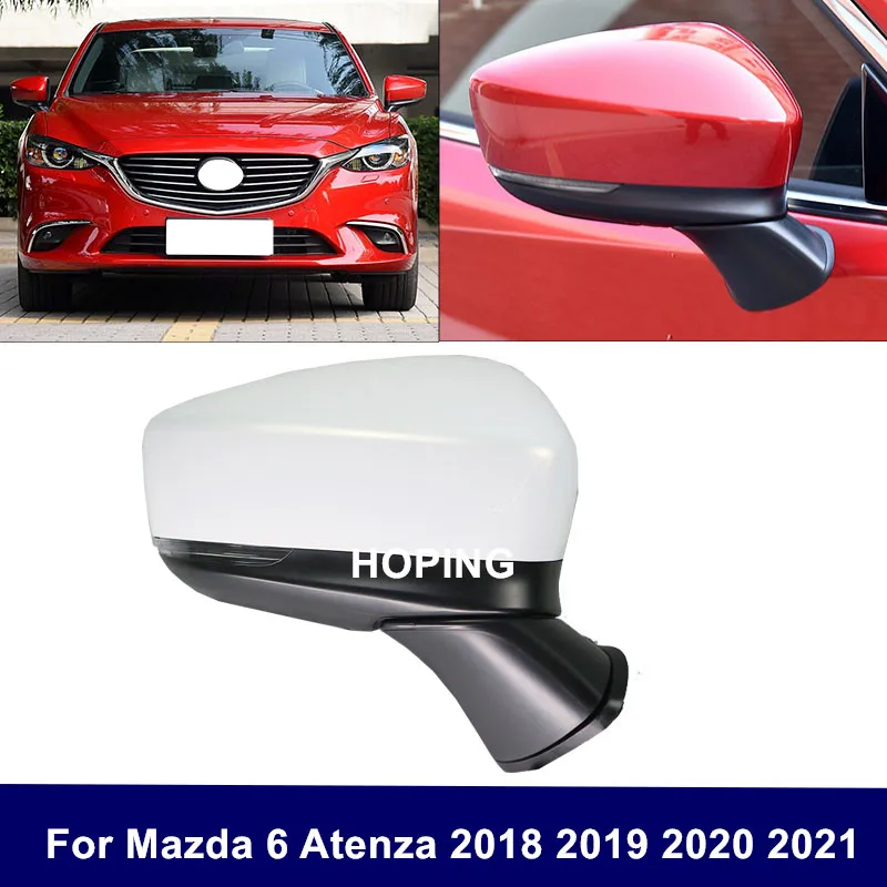 

Auto Side Mirror Assembly For Mazda 6 M6 Atenza 2018 2019 2020 2021 Rearview Mirror 9PINS with BSM