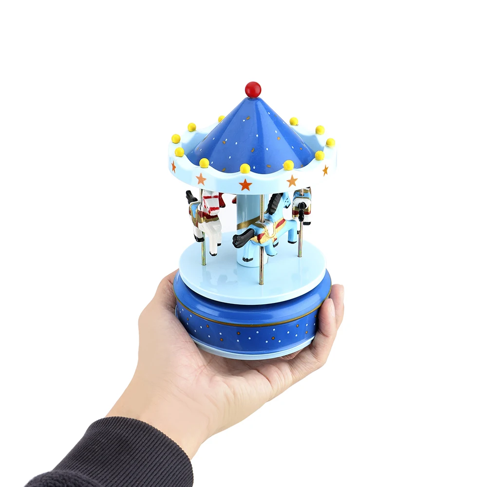 Christmas Wedding Birthday Gift Kid Toy Music Boxes Merry-go-round music boxes Carousel Box