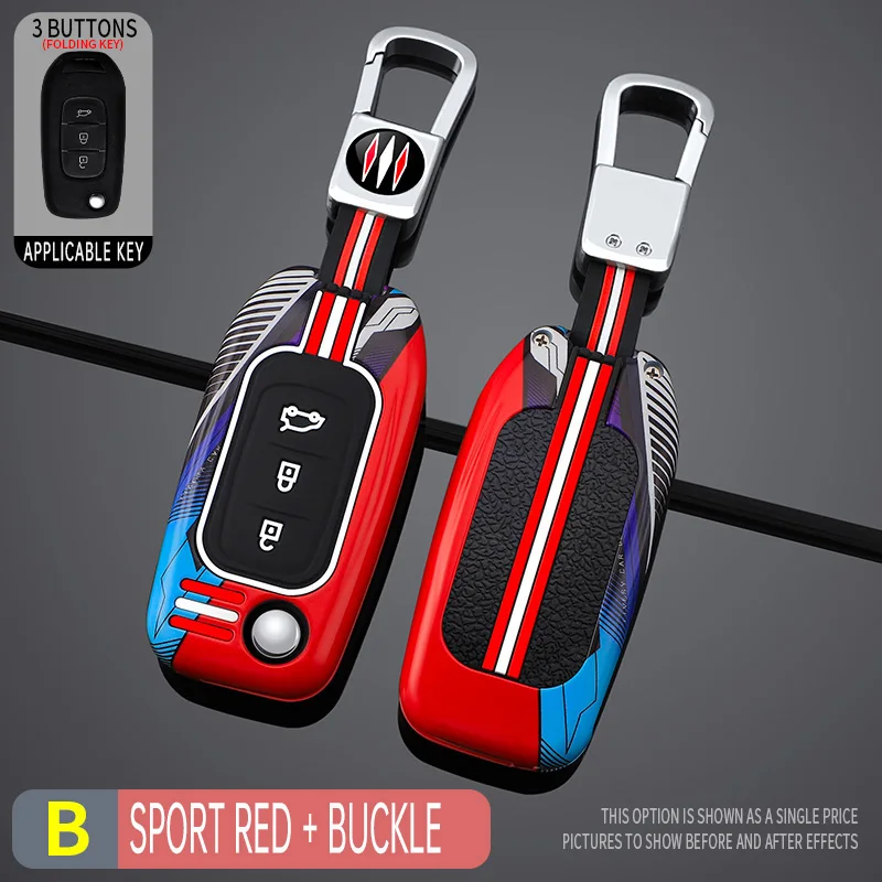 

3 Buttons Car Key Cover Case Cover for Renault Clio 5 Captur Sandero Stepway Kadjar Logan 2 Arkana Remote Smart Shell Fob Holder