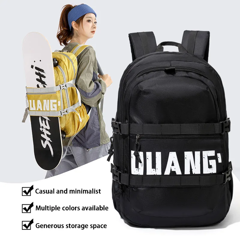 

Outdoor Skiing Skateboard Backpack Large Capacity Travel Bag Casual Hiking Backpack Off-Road Backpack Cycling Bag Daily Commuter