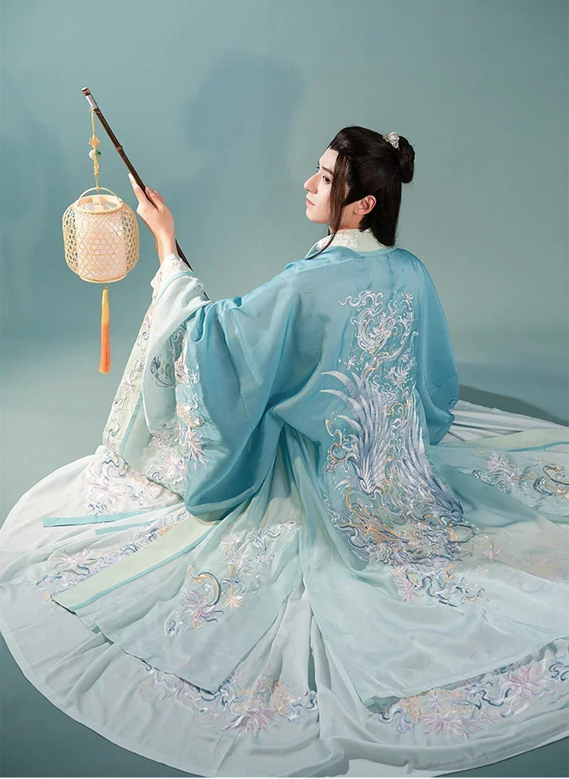 Plus Size 2XL Chinese Hanfu Men&Women High Quality Traditional Ancient Embroidered Hanfu Sets Cosplay Costume Hanfu 3pcs Sets