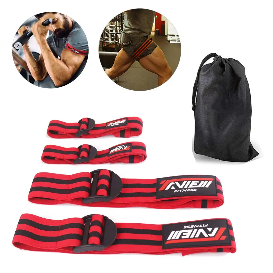 Fitness Occlusion Bands Bodybuilding Weight Blood Flow Restriction Bands Arm Leg Wraps Fast Muscle Growth Gym Equipment