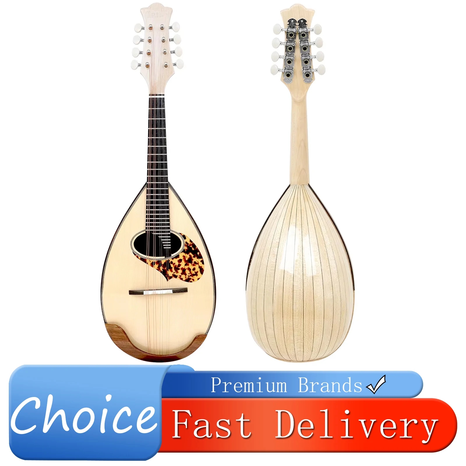 Musical Instrument Mandolin - IRIN Mandoline Bell Maple Wood Scoop