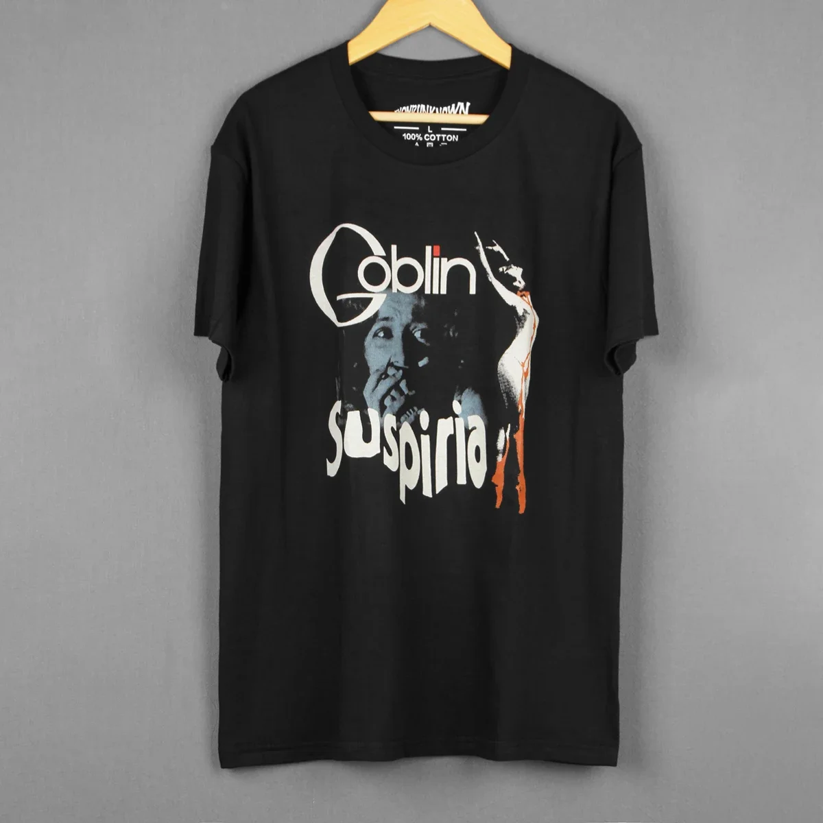 Goblin Suspiria T-Shirt Prog Rock Horror Movie Dario Argento Men's Clothing Short Sleeve Cotton Tee Shirt