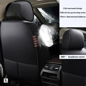 Universal Leather Car Seat Cover for Toyota Corolla Hilux Yaris Auris Camry VW Golf 7 Passat B5, Auto Auto Pillow Styling Accessories 12 Main Sales Hilux Bank Cover - №6