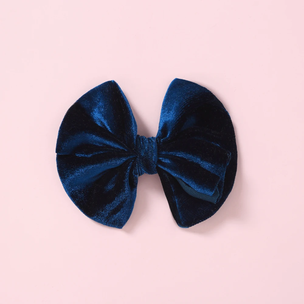 

Fashion Solid Velvet Bow Hair Clips for Kids Baby Hair Pin Clips DIY Hair Accessories for Girls Cute Barrettes Children Heawear