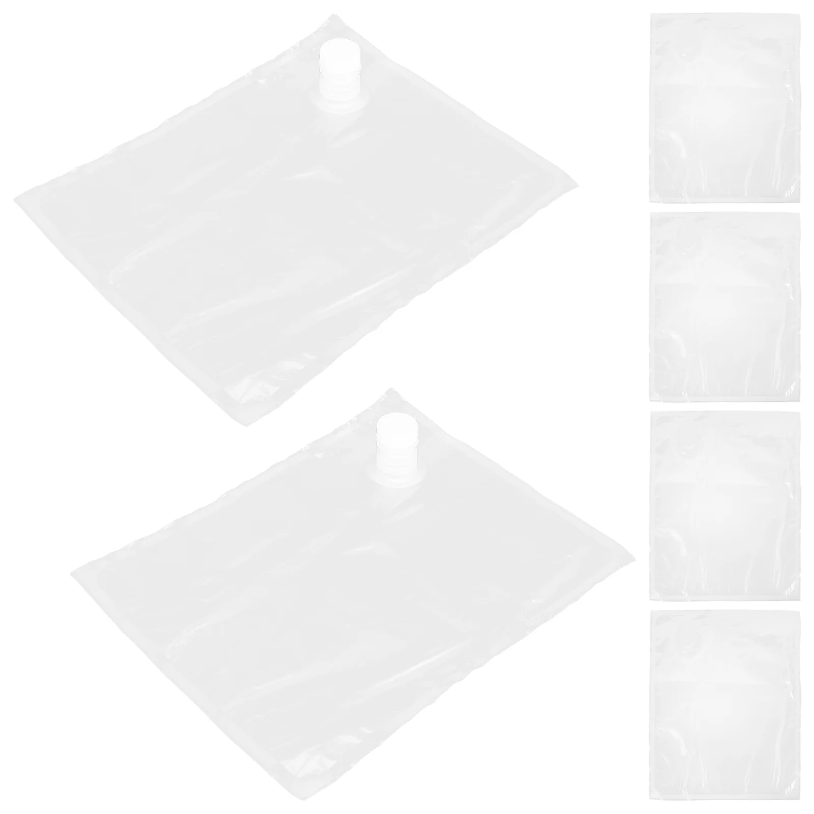 

6pcs 5L Outdoor Water Storage Bag Portable Lightweight Drinking Pouch For Hiking Camping Leak-Proof Reusable Water Container