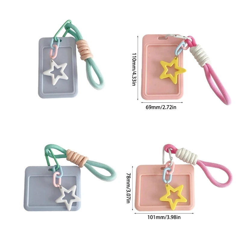 Star Bus Card Card Sleeve Lace Holders Wovely Card Cover Sweet Photo Sterbers