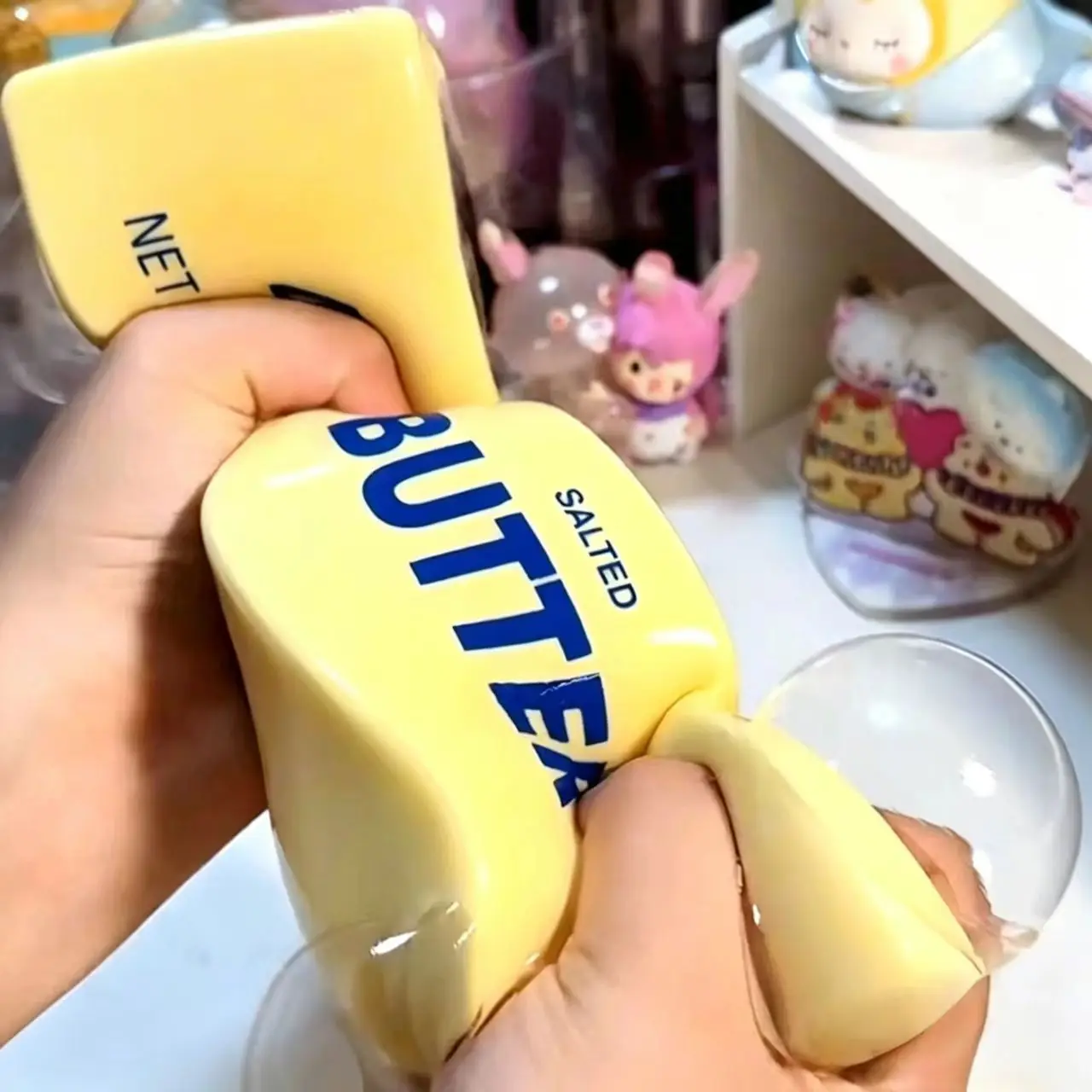 Simulated Squeeze Butter Stress-relieving-toys Squishy Fake Baozi Fun Pinch Uncompressed Fidget Toys Popular Children Favor Gift