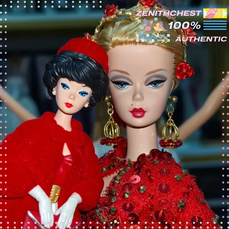 

Аутентичные POP MART в стиле Барби, серия значков, слепая коробка, модные и модные подарочные украшения, уникальный декор для стола, подарки