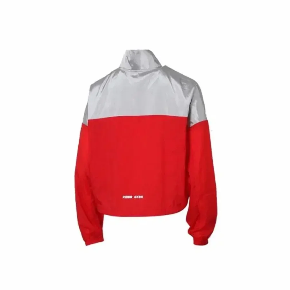 Adidas Urban Anorak Standing Neck Vintage Athletic Casual Men's and Women's Red Gray