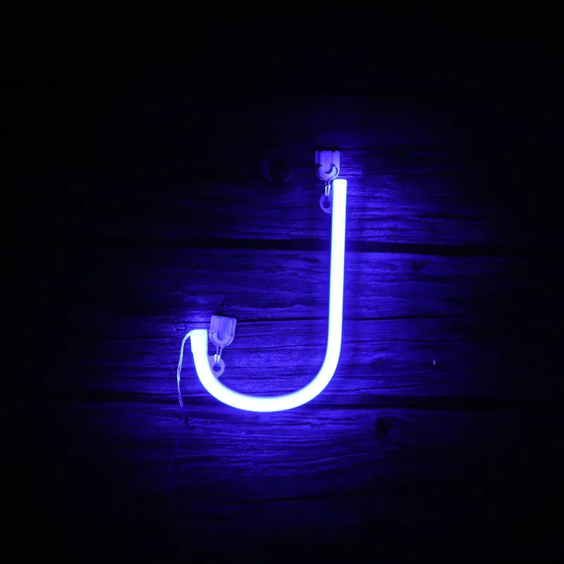 Romantic Letter LED Light, Decorative Neon Sign, Advertising Logo Party, Wedding Home Decor, A-Z 0-9 Blue Letter Night Lights