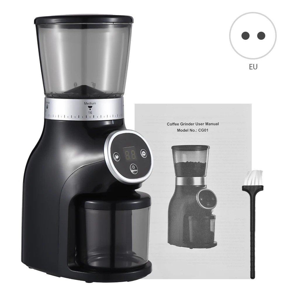 

Electric Burr Coffee Grinder Adjustable Burr Mill LCD Conical Burr Coffee Grinder for Espresso/Drip Coffee/French Press Coffee