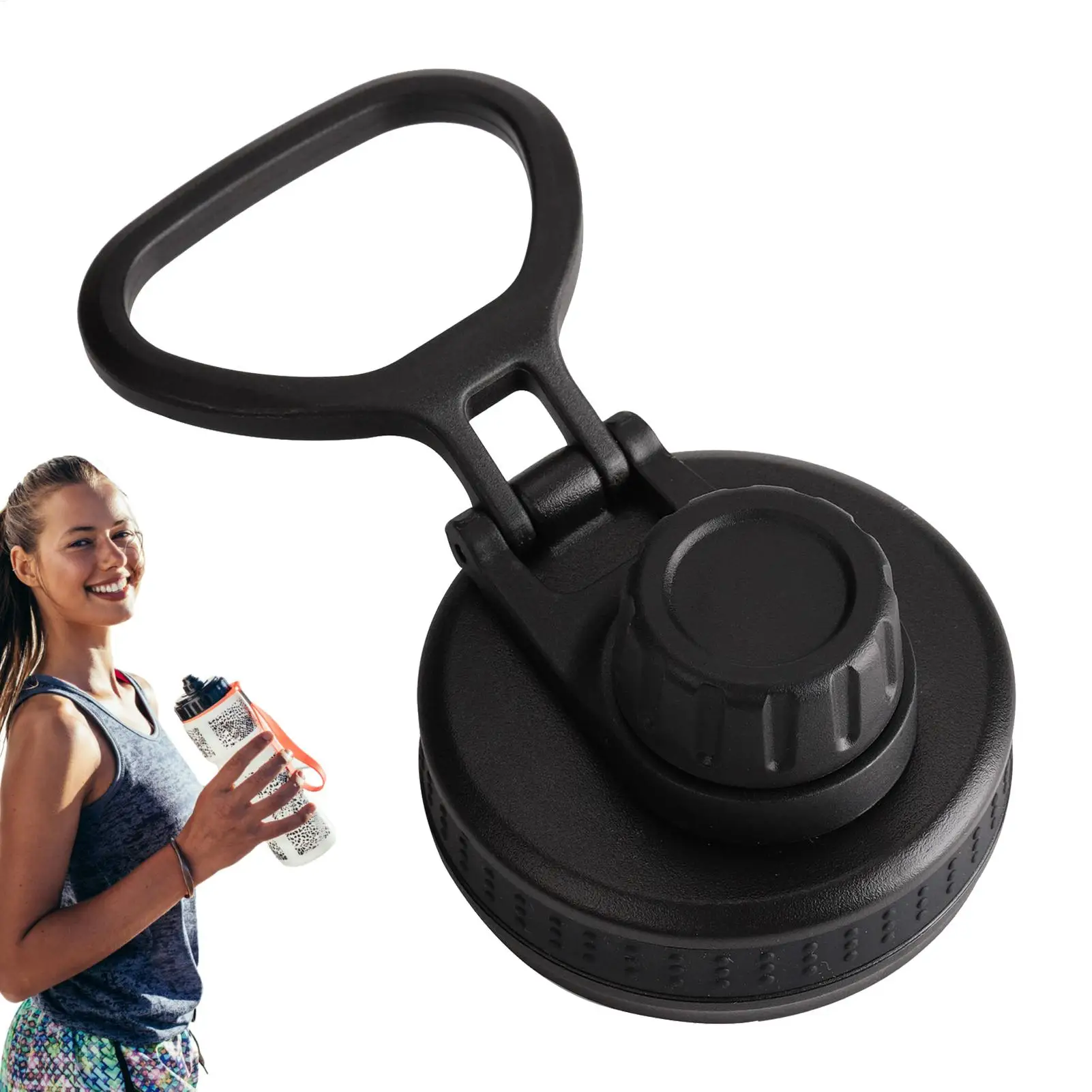 Replace Universal Straw Lid Flex Caps Fits Most Wide Mouth Bottles for Hydro Bottles 14 18 21 24 32 40 60 oz Water Bottle Flask