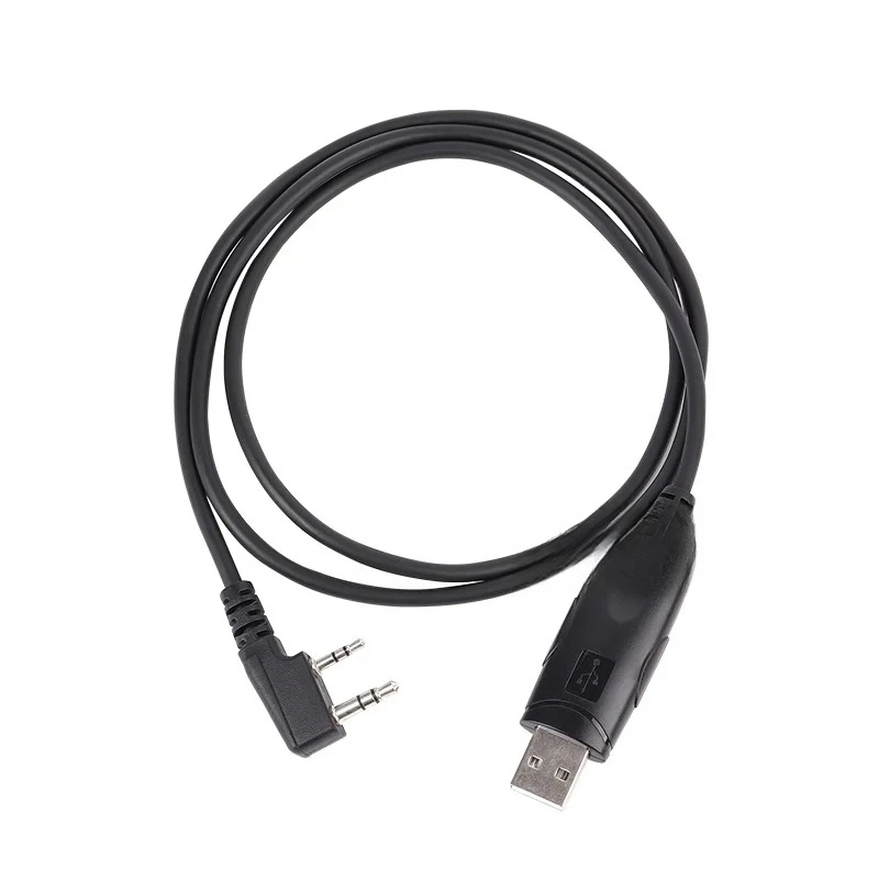For USB Programming Cable K Port Walkie Talkie Accessories Compatible with Baofeng Quansheng Senhaix Kenwood Radio