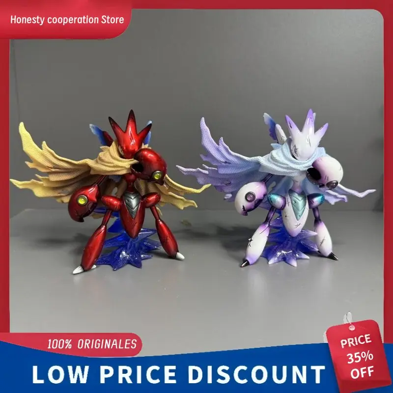 1/20 Anime Scizor Actionfigur, Umhang-Version, PVC-Sammlermodell, Schreibtischdekoration, Geschenk für Anime-Fans