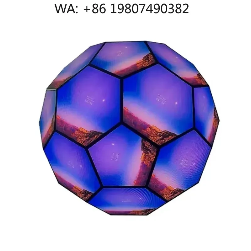 Attractive Customized Football Shape LED Display Screen for Advertising