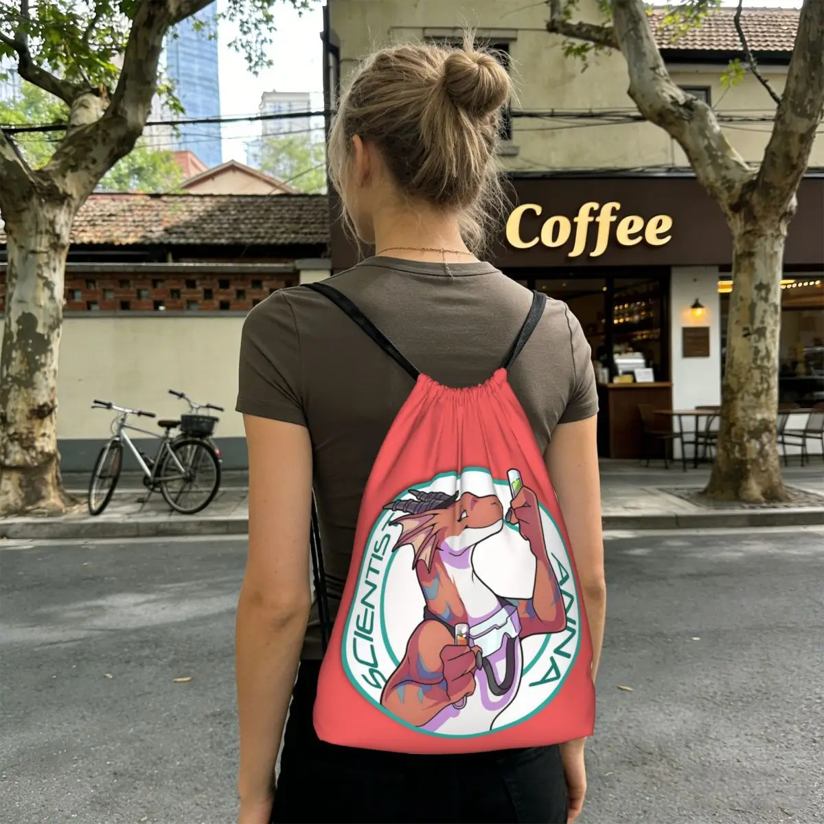 Scientist Anna From Angels With Scaly Wings Backpacks Fashion Drawstring Bundle Pocket Storage Bag Book Bags for Travel Students