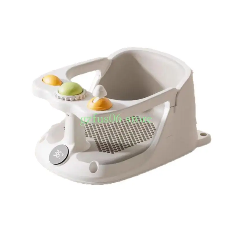 

D5QF Bathtub Seats Infant Bathtub with Temperature Display Baby Bath for Sit-Up Bathing Provides Backrest Support