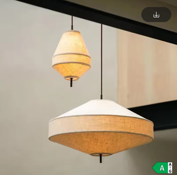 

Японский тканевый подвесной светильник ваби-саби для гостиной, спальни, ресторана, бара, люстра, домашний декор, блеск, внутреннее освещение
