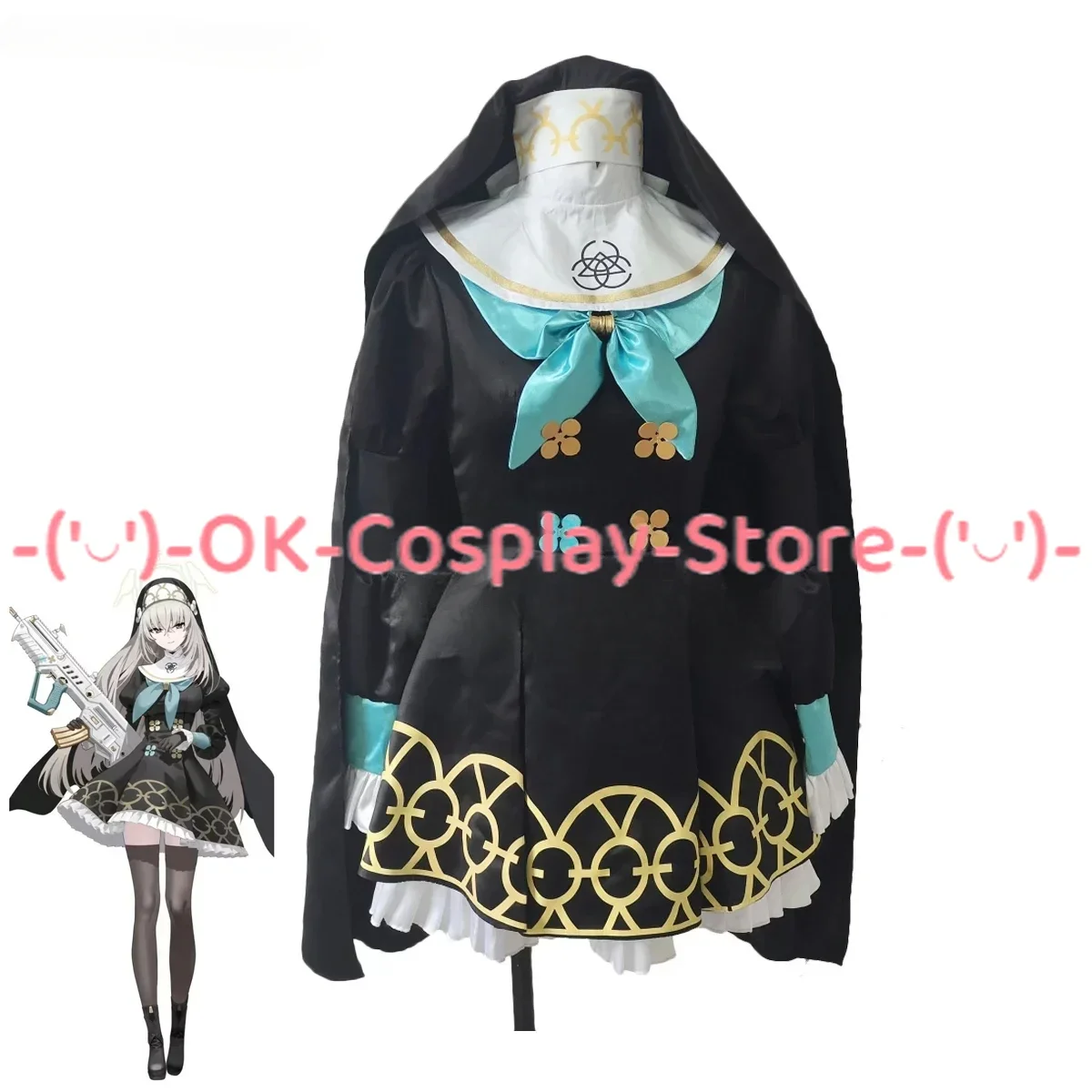 Game Blue Archive Utazumi Sakurako Cosplay Costume Sister Dress Cute Party Suit with Veil Halloween Carnival Uniform Custom Made