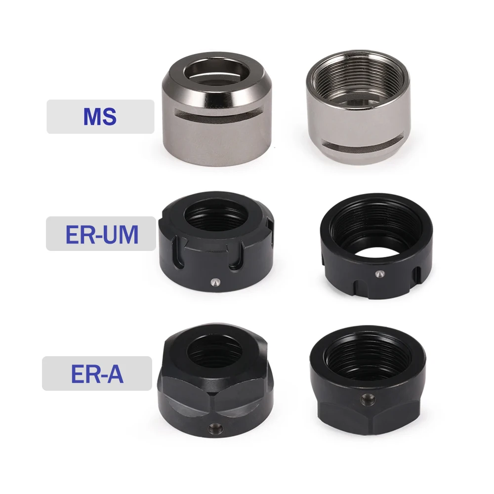 1PCS Collet ChucK Nut CNC Milling Cutter Tools ER16A ER20A ER25UM ER32UM GER20 ER16MS ER Nut UM MS GER Nut Dynamic Balance Nut