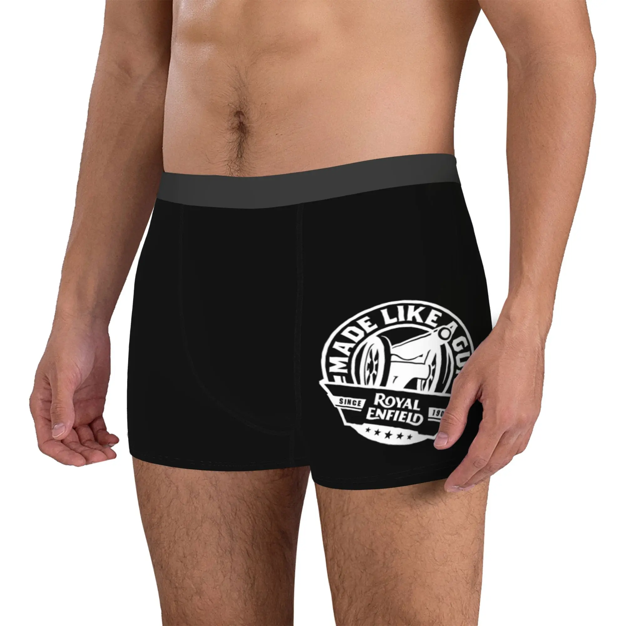 Custom Royal-Enfields Bicycles  Boxer Shorts For Men 3D Print Motorcycle Race  Underwear Panties Briefs Stretch Underpants