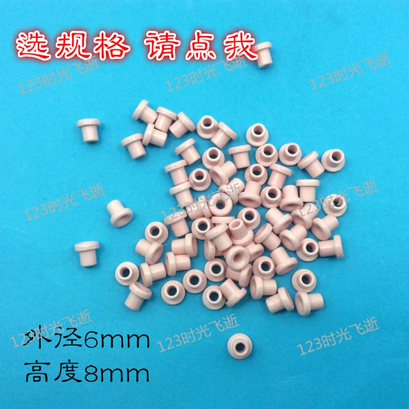 100pcs textile ceramic wire hole porcelain eye 6*8 ceramic eye 6MM*8MM*3mm