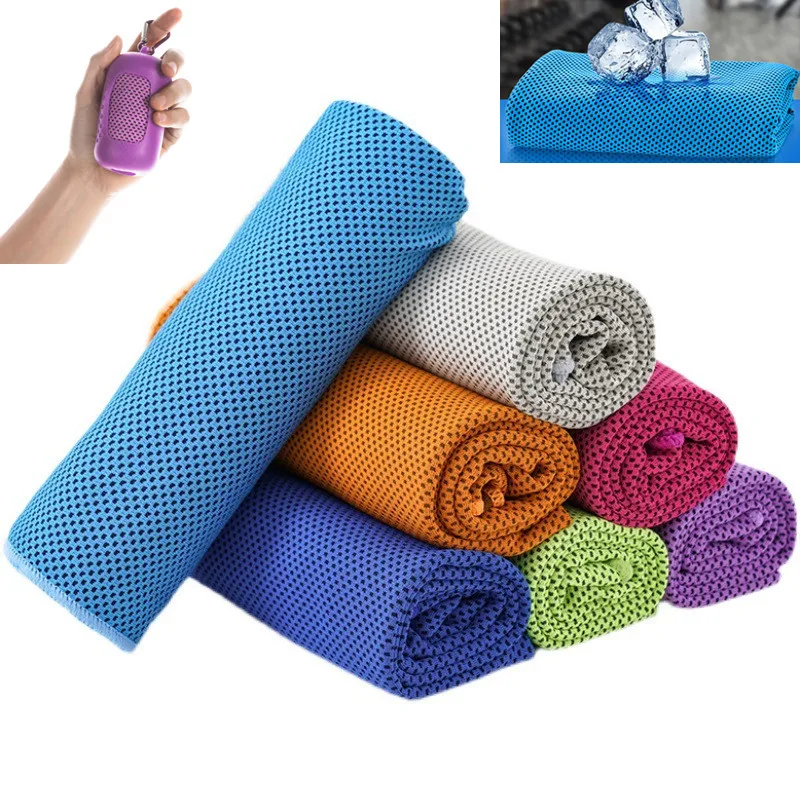 Quick-Drying Microfiber Sports Cooling Towel Swimming Gym Fitness Camping Running Hiking Beach Golf Washcloth Towels 30x90CM