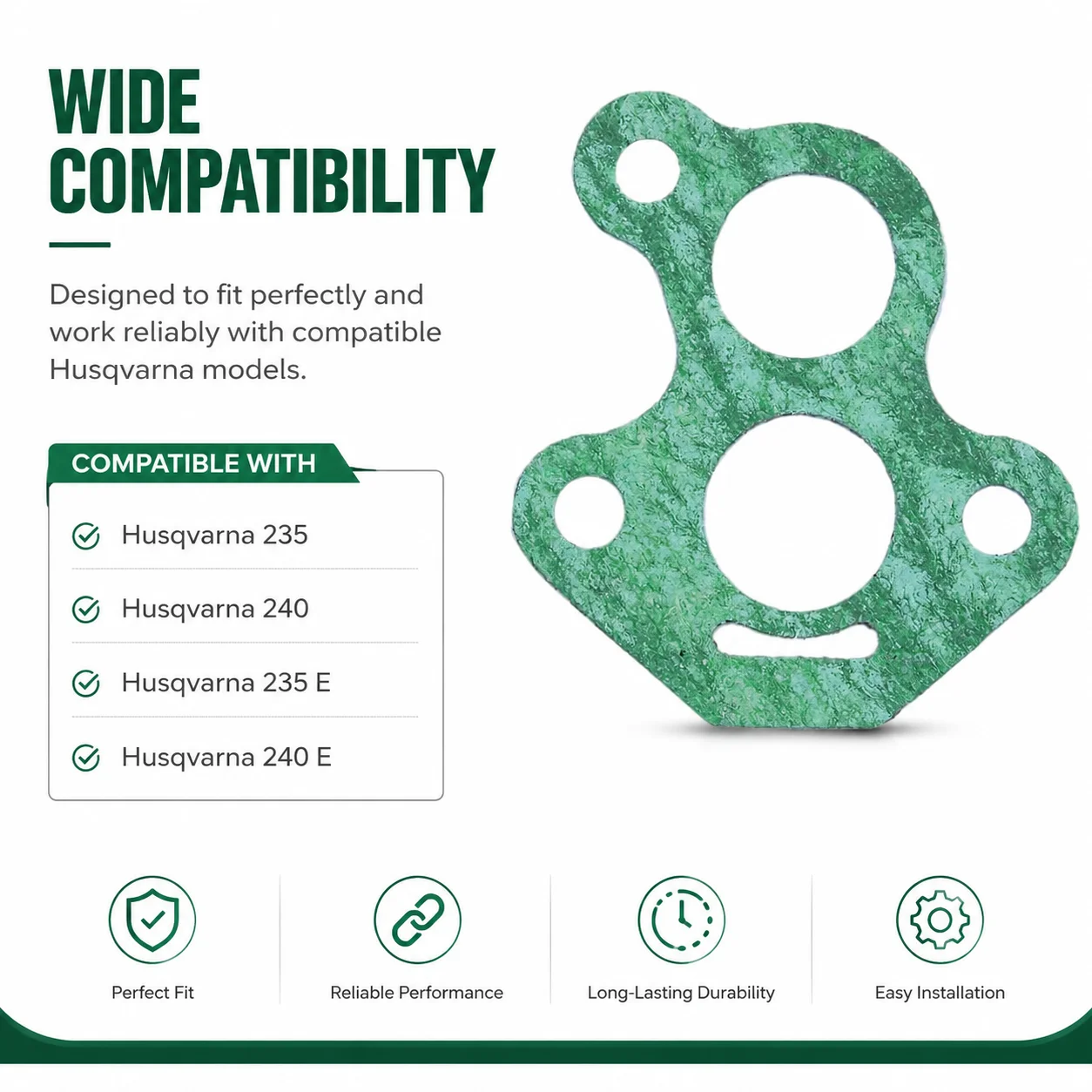 545081892 10 Pack Gasket Kit For Husqvarna 235 240 235E 240E Chainsaw Parts Replacement Saw Parts Accessories Set OEM 545081892