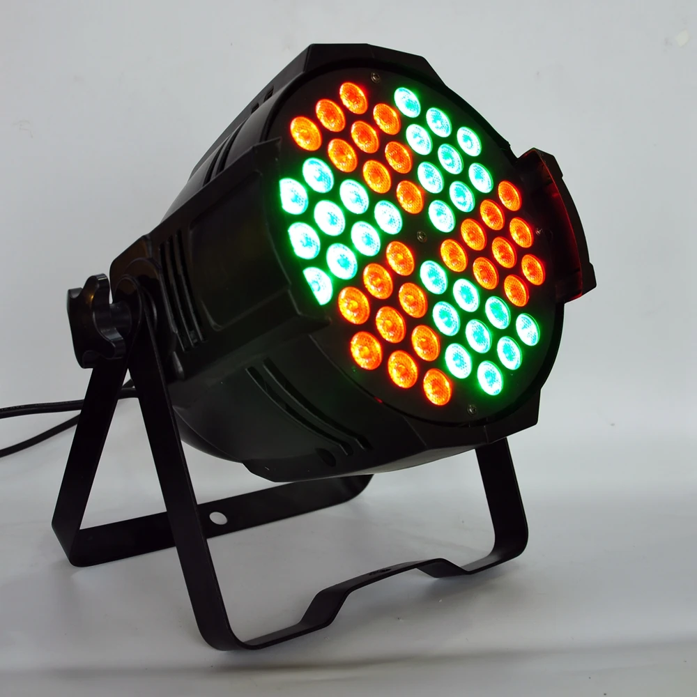 TIPTOP Pinwheel RGB 54x3W Aluminum Led Par Light Water Flow Rotation Stage Windmill Led Par Cans RGB 3IN1 LCD Display TP-P54C