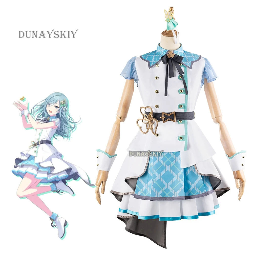 Anime Project Sekai MORE MORE JUMP Cosplay Costume Hinomori Shizuku Wig Idol Lolita Cos Roleplay Uniform Women Girl Outfit Suit