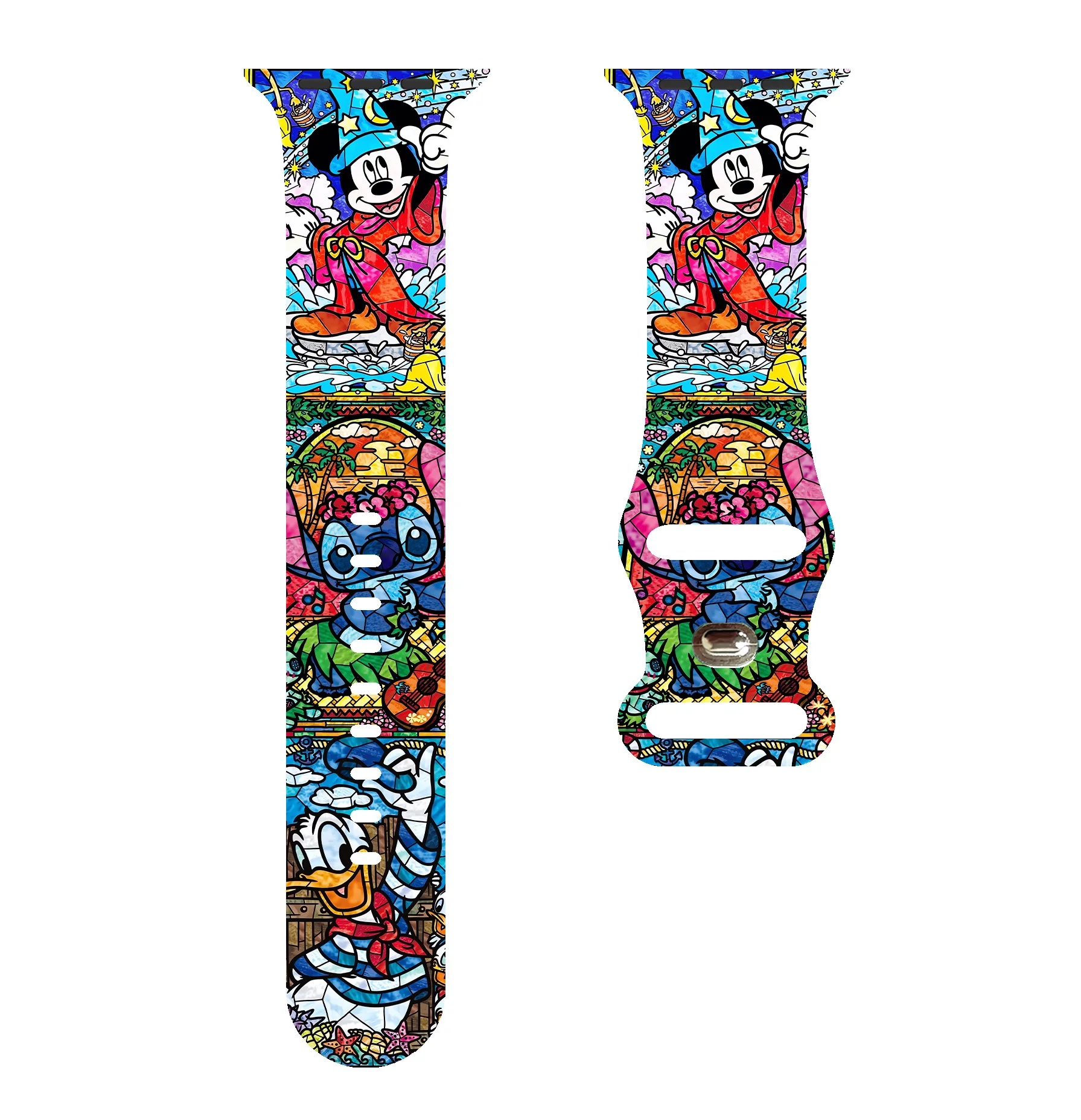 

Цветной ремешок Disney 19 для Apple Watch 46 мм, 44 мм, 42 мм, 41 мм, силиконовый ремешок, сменный ремешок для часов iWatch 11 10 9 8 SE