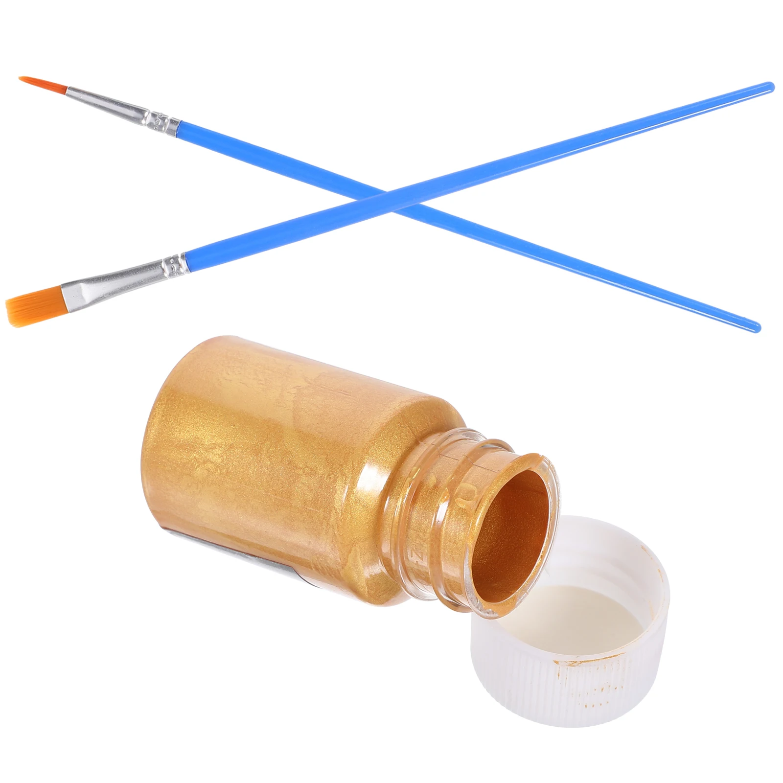 

Stroke Gold Paste Liquid Metallic Paint for DIY Craft Watercolor Pigments Set Painting Supplies on Fabric Ceramic Paper