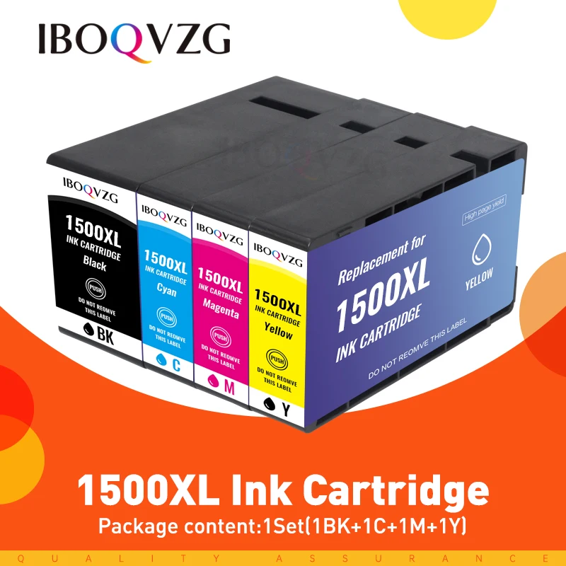 

IBOQVZG Compatible Ink cartridge PGI1500 PGI-1500 PGI-1500XL For Canon MAXIFY MB2050/MB2150/MB2350/MB2750 Printer For 1500XL