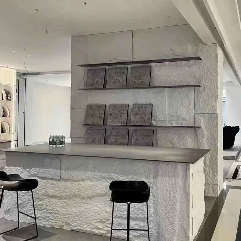 جودة عالية الاصطناعي / فو البولي يوريثين بو حجر الجلد القشرة الكسوة بو رغوة لوحة الحائط الحجر #1