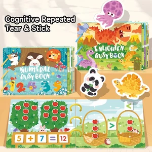 Montessori Bayi Sibuk Pesan Pertama Saya Tenang Pesan Pasta Belajar Awal Pendidikan Mainan Anak-anak Yang Sesuai Dengan Permainan Mainan untuk Anak-anak 1 2 3 Tahun 10 buku sibuk bayi dengan penjualan terbaik - №