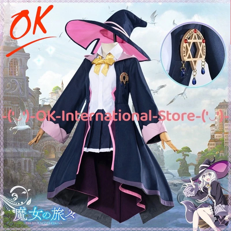 

Wandering Witch: The Journey of Elaina Cosplay Costume Shoes Wig Anime Character Outfit Halloween Carnival Party Uniform Suit