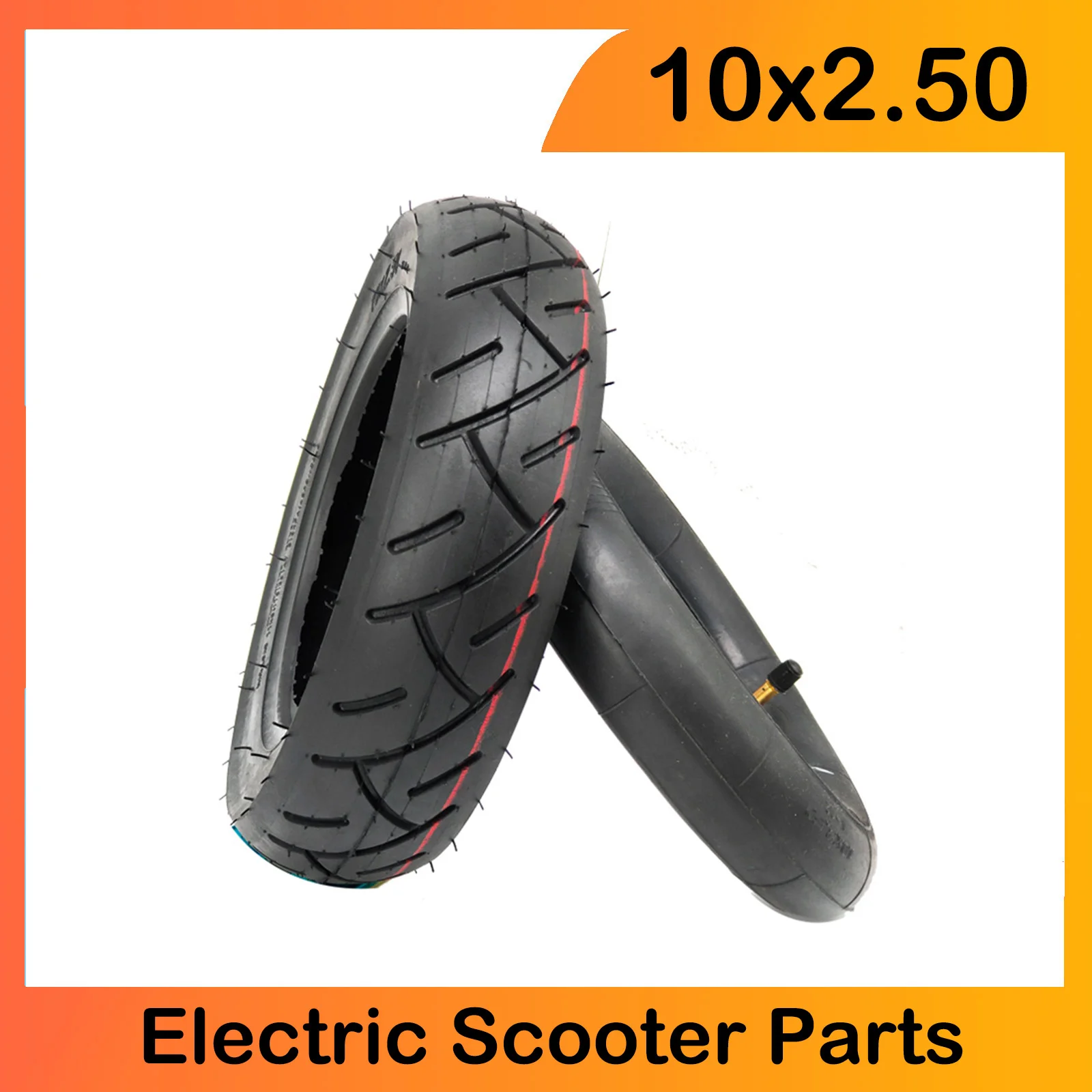 10 Inch 10x2.50 Inner Outer Tyre 10*2.50 Pneumatic Tire for Electric Scooter Balance Drive Bicycle Accessories