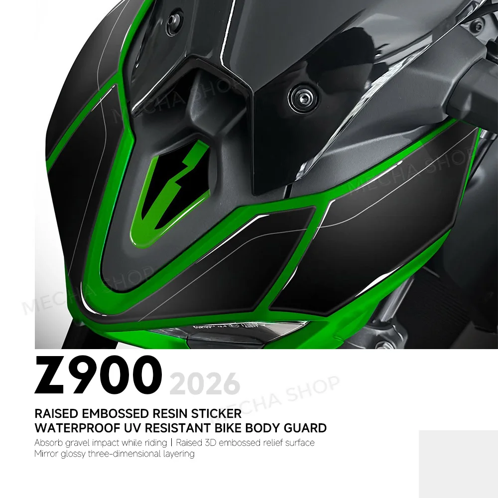 For Z 900 Z900 2026 Accessories Front Sticker 3D Epoxy Resin Sticker Protection Kit