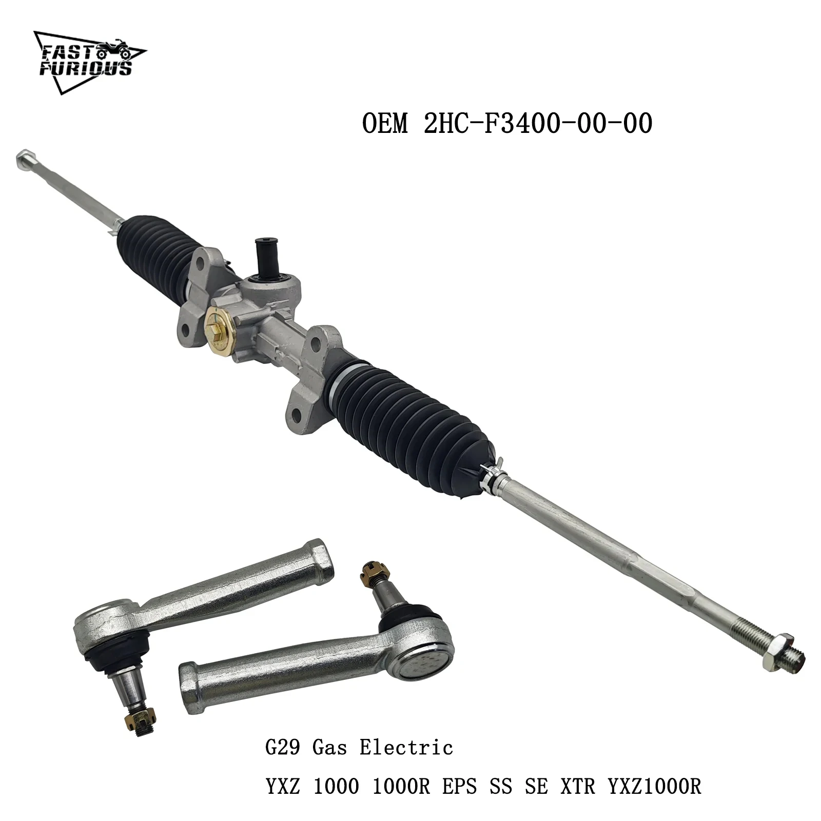 رف تروس التوجيه والترس لقطع غيار Y-am-ah YXZ 1000 1000R EPS SS SE XTR YXZ1000R OEM 2HC-F3400-00-00 UTV #1