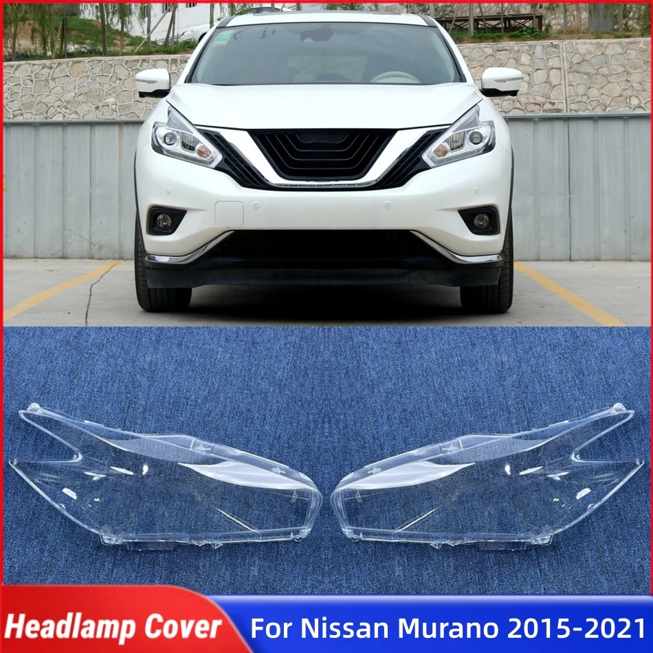 

For Nissan Murano 2015 2016 2017 2019 2021 Automotive Parts and Accessories Lampshade Cover Headlight Lights Glass